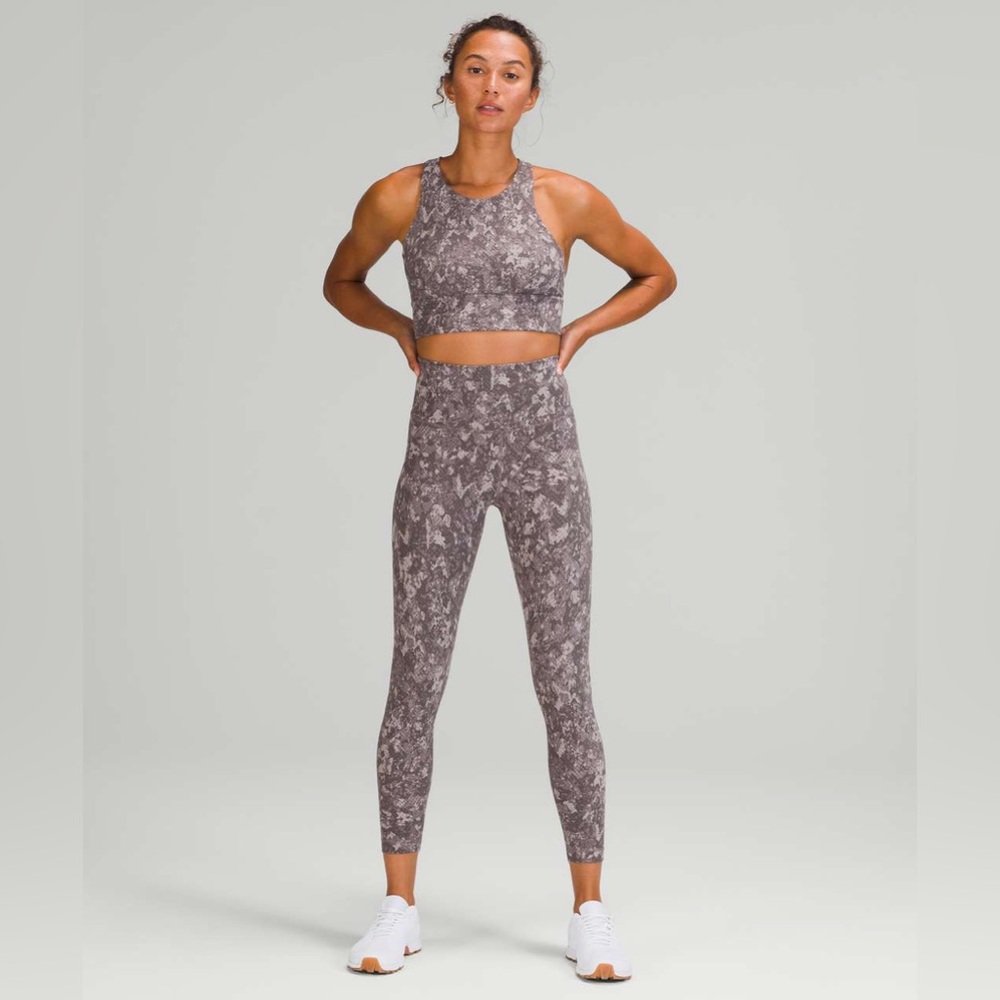 SOLD Lululemon Wunder Train High-Rise Tight 25" in Hideaway Camo Lunar Rock Mult - Picture 4 of 8